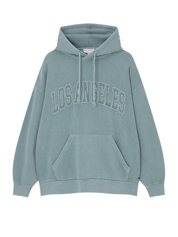 Pull&Bear Pull&Bear Суичър  светлосиньо / бяло