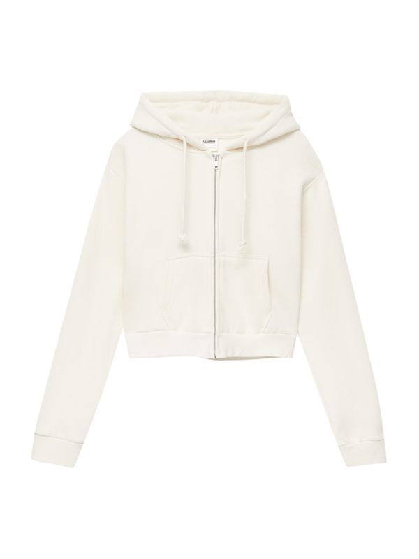 Pull&Bear Pull&Bear Суичъри с качулка  бяло