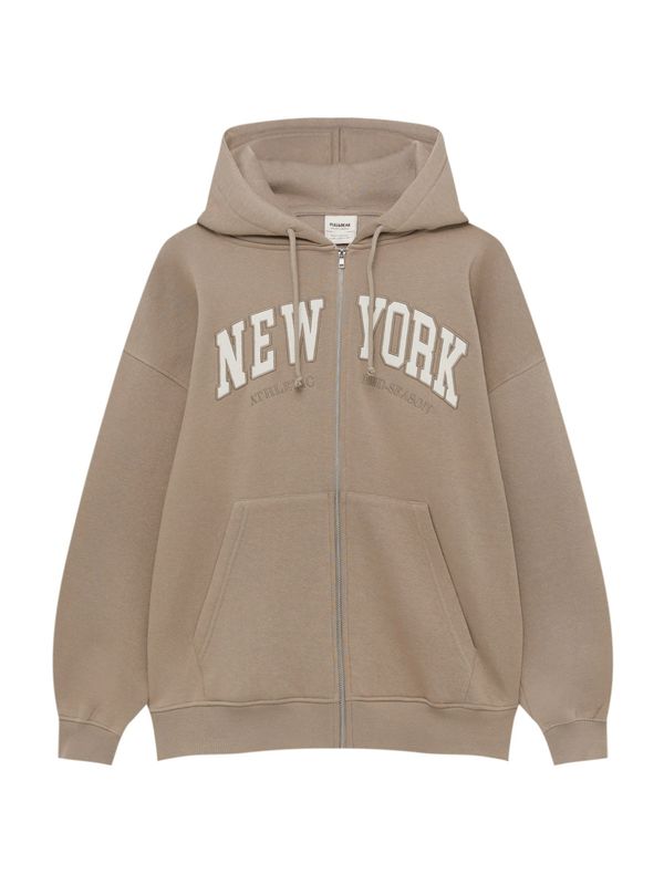 Pull&Bear Pull&Bear Суичъри с качулка  камък / яйчена черупка