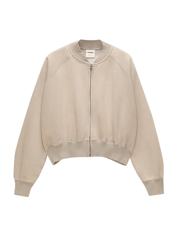 Pull&Bear Pull&Bear Суичъри с качулка  капучино