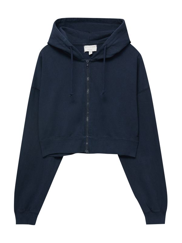 Pull&Bear Pull&Bear Суичъри с качулка  нейви синьо