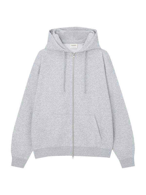 Pull&Bear Pull&Bear Суичъри с качулка  сив меланж