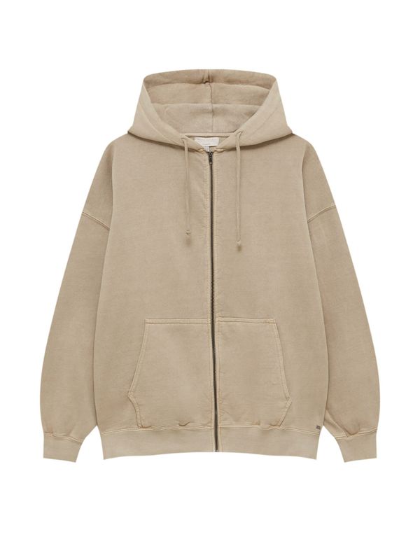 Pull&Bear Pull&Bear Суичъри с качулка  тъмнобежово