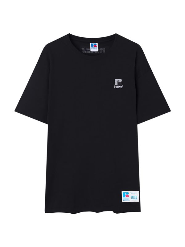 Pull&Bear Pull&Bear Тениска  аквамарин / сиво / черно / бяло