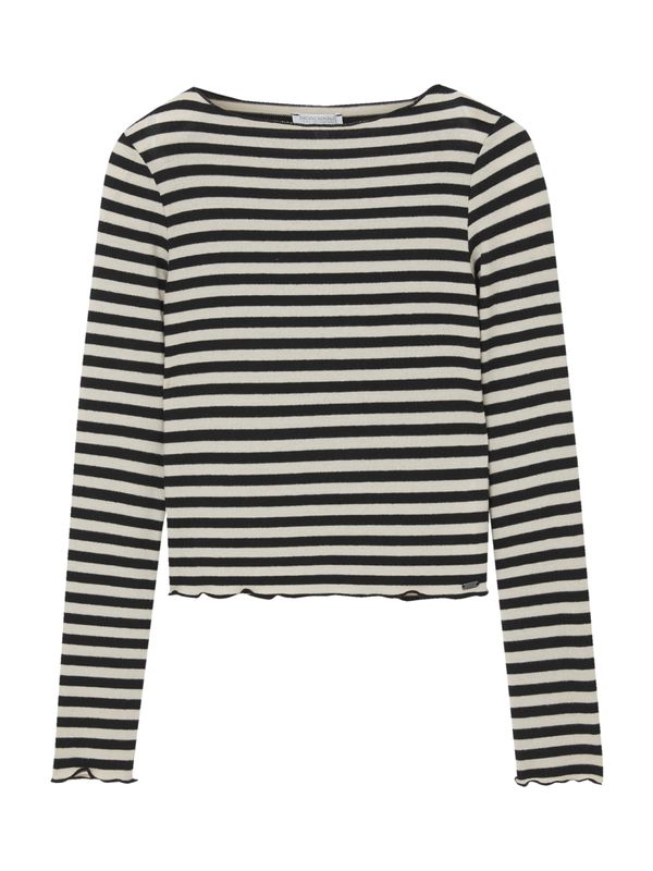 Pull&Bear Pull&Bear Тениска  бежово / черно