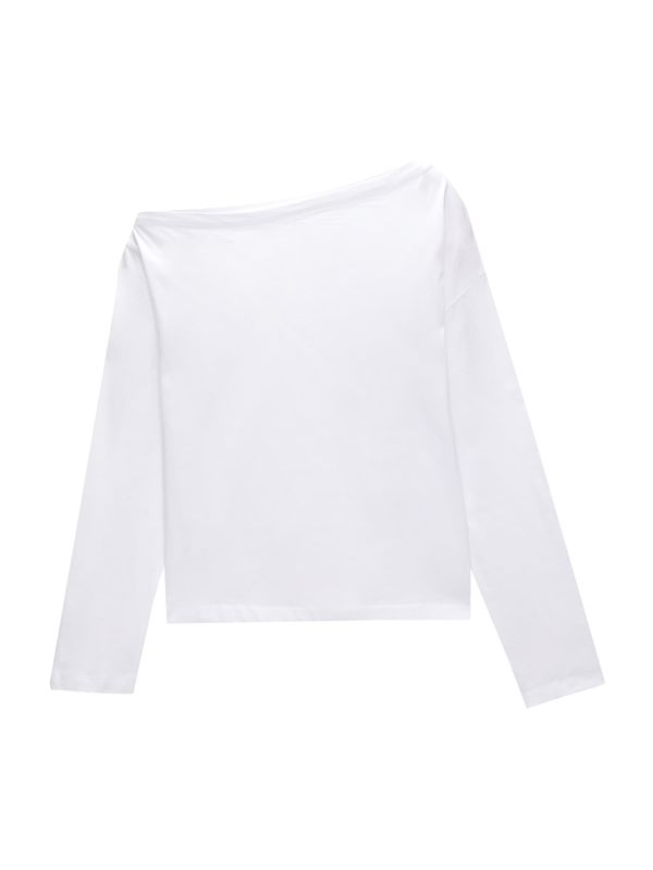 Pull&Bear Pull&Bear Тениска  бяло