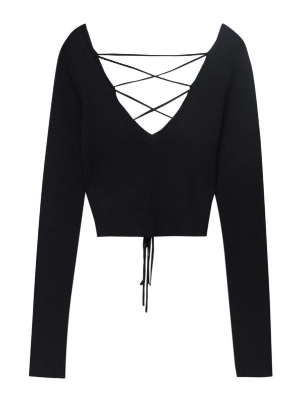 Pull&Bear Pull&Bear Тениска  черно