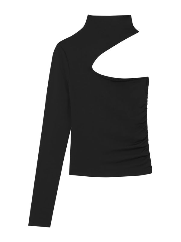 Pull&Bear Pull&Bear Тениска  черно