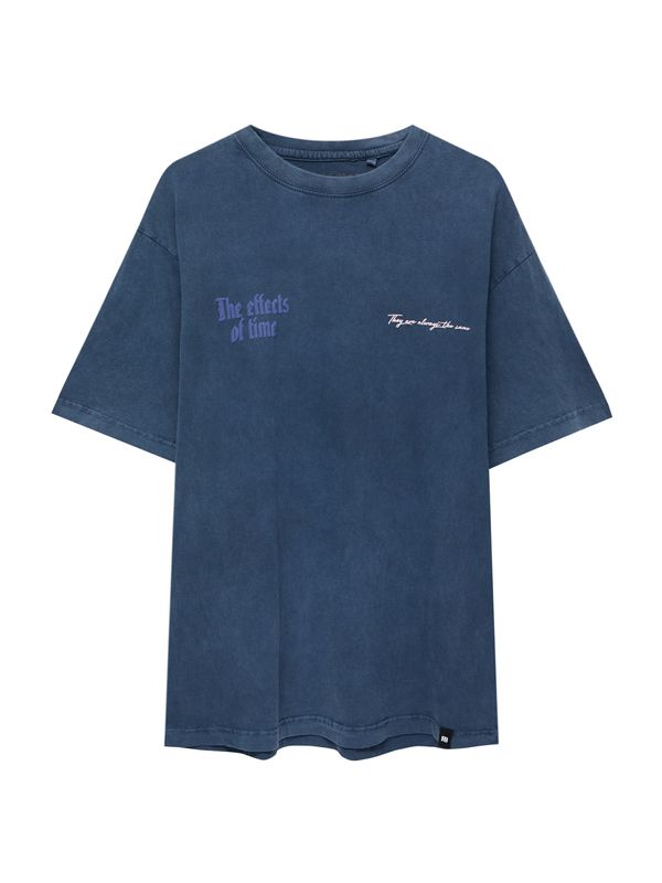 Pull&Bear Pull&Bear Тениска  кралско синьо / петрол / светлолилаво / бяло