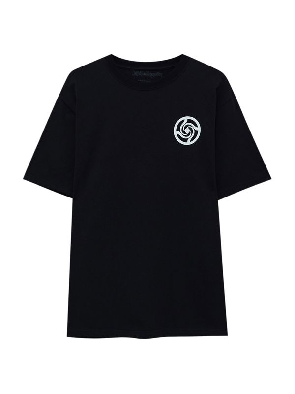 Pull&Bear Pull&Bear Тениска  нейви синьо / червено / черно / бяло