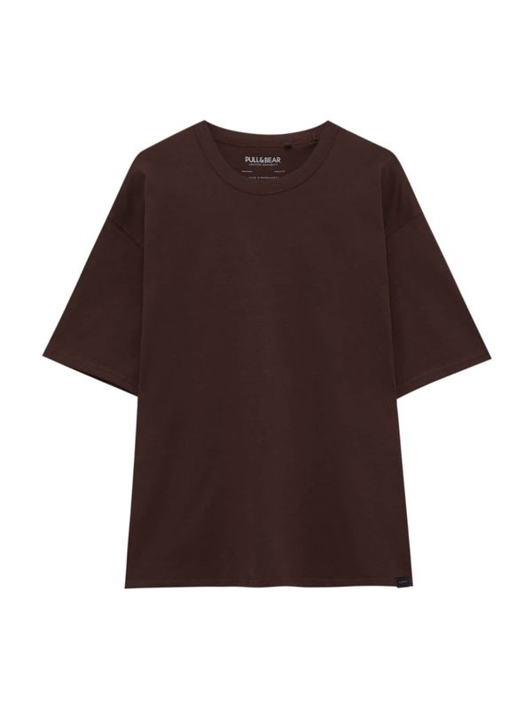 Pull&Bear Pull&Bear Тениска  шоколад