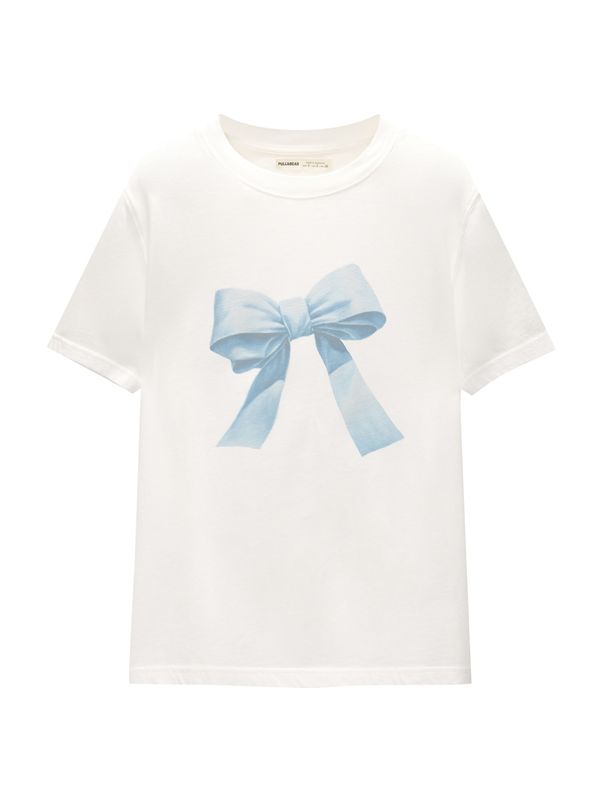 Pull&Bear Pull&Bear Тениска  синьо / светлосиньо / бяло