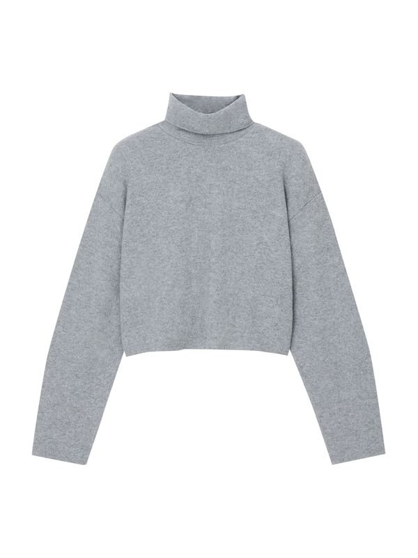 Pull&Bear Pull&Bear Тениска  сив меланж