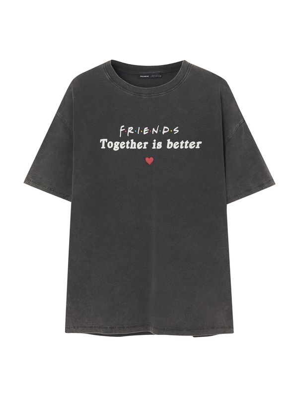 Pull&Bear Pull&Bear Тениска  светлосиньо / червено / черно / бяло