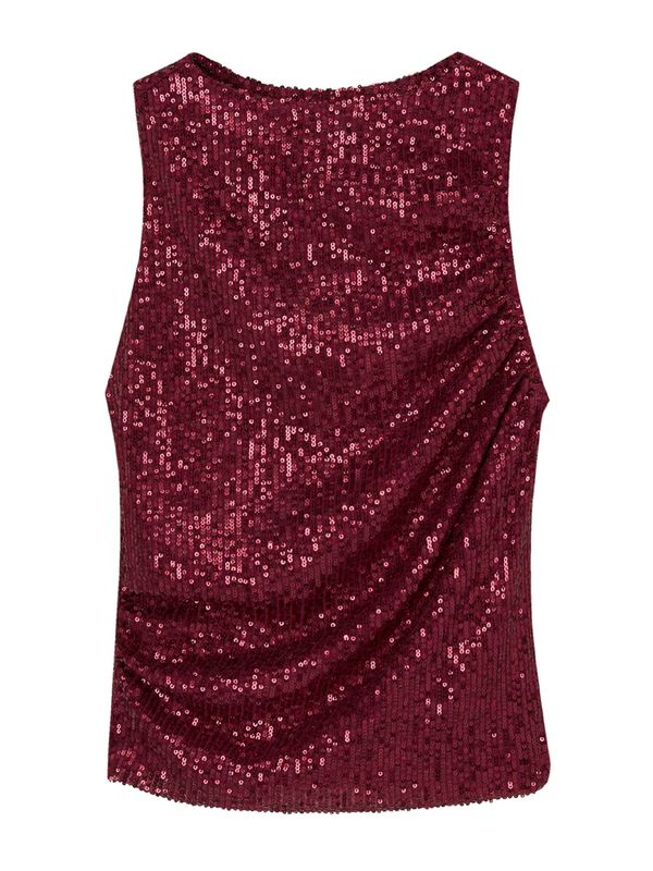 Pull&Bear Pull&Bear Топ  бургундово червено