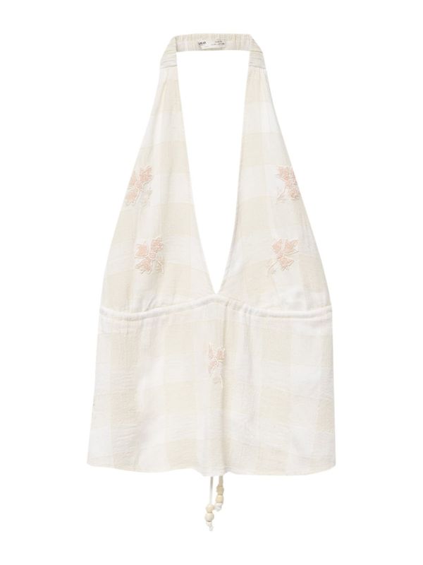 Pull&Bear Pull&Bear Топ  кремаво / екрю / цвят "пясък"