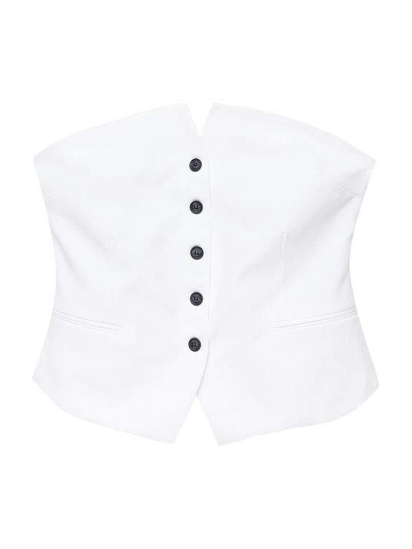 Pull&Bear Pull&Bear Топ  мръсно бяло