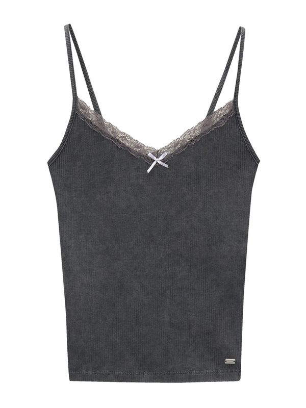 Pull&Bear Pull&Bear Топ  тъмносиво