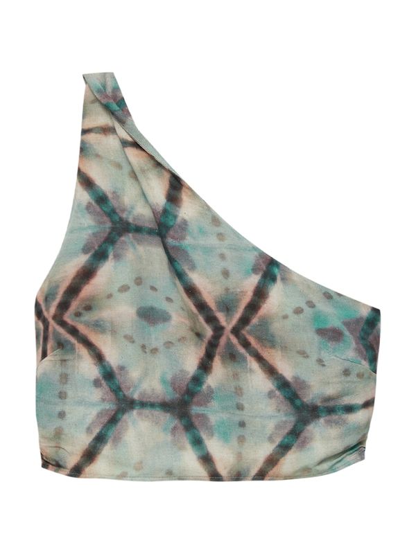 Pull&Bear Pull&Bear Топ  тюркоазен / маслина / пепел от рози / черно