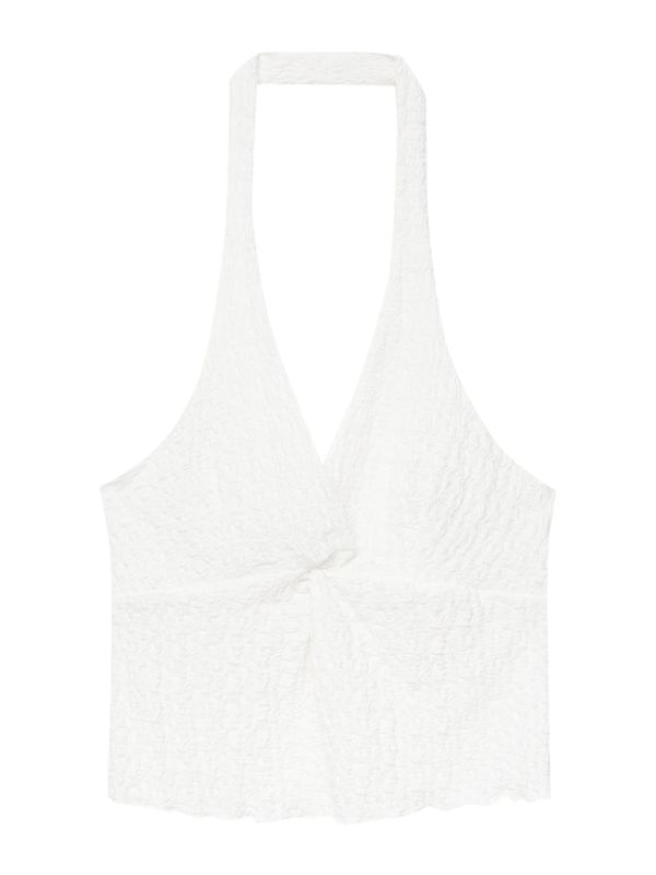 Pull&Bear Pull&Bear Топ  яйчена черупка