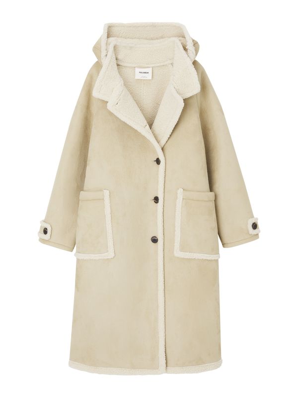 Pull&Bear Pull&Bear Зимно палто  екрю