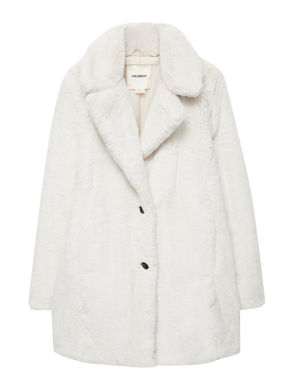 Pull&Bear Pull&Bear Зимно палто  екрю