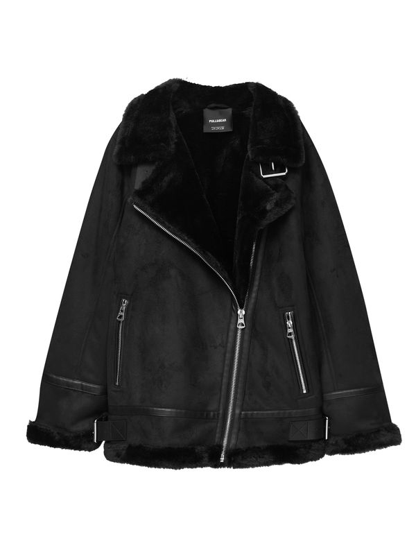 Pull&Bear Pull&Bear Зимно яке  черно