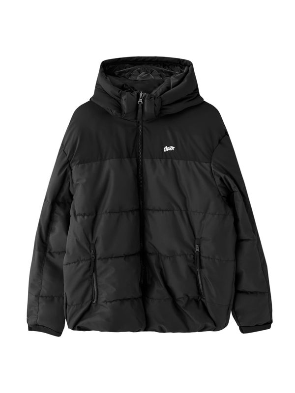 Pull&Bear Pull&Bear Зимно яке  черно / бяло