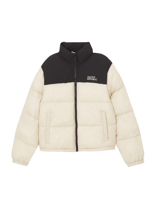 Pull&Bear Pull&Bear Зимно яке  цвят "пясък" / черно