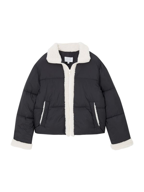 Pull&Bear Pull&Bear Зимно яке  екрю / черно