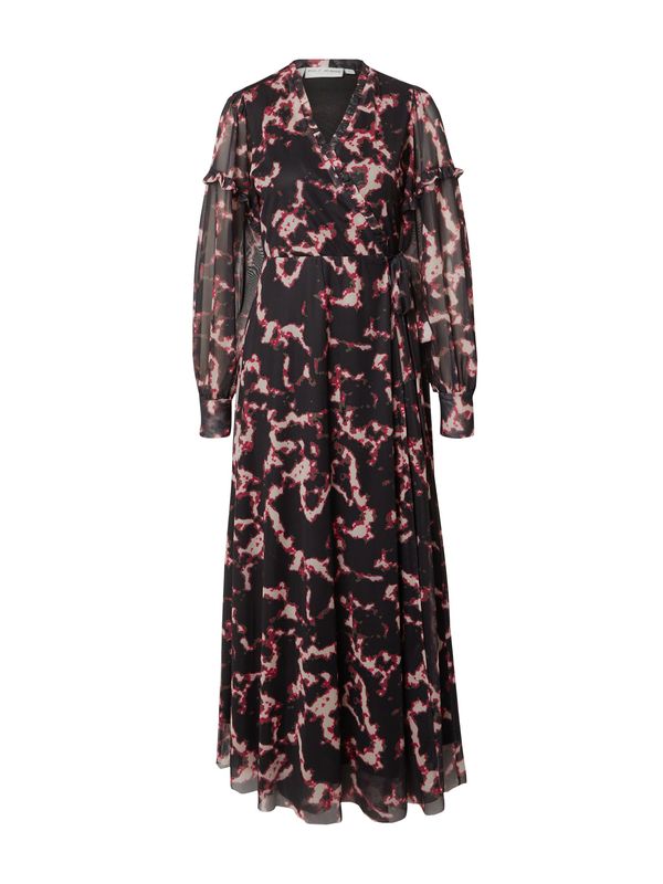 PULZ Jeans PULZ Jeans Рокля 'DUFFY'  фуксия / черно / бяло