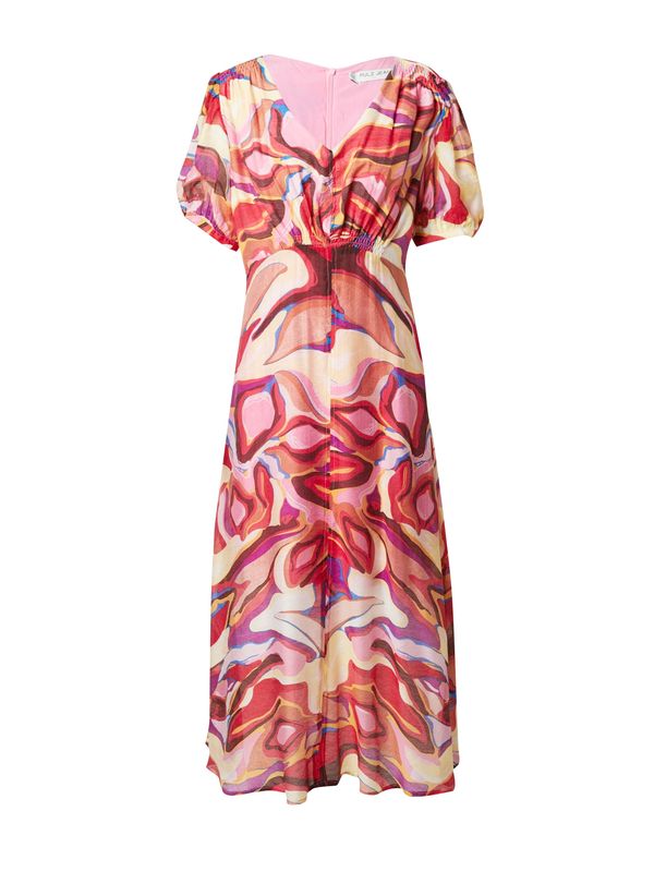 PULZ Jeans PULZ Jeans Рокля 'JADA'  бежово / светлосиньо / розово / червено