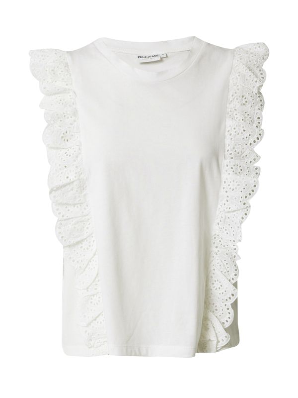 PULZ Jeans PULZ Jeans Топ 'SIA'  слонова кост