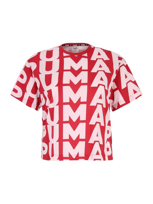 PUMA PUMA Функционална тениска 'Arc-hitect'  червено / бяло