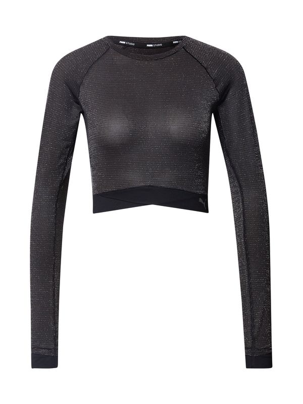 PUMA PUMA Функционална тениска  черно / сребърно