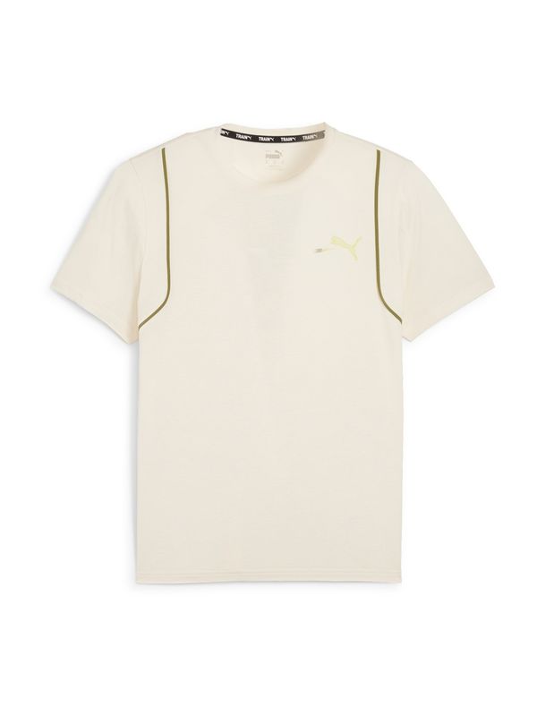 PUMA PUMA Функционална тениска 'Concept'  жълто / маслина / естествено бяло