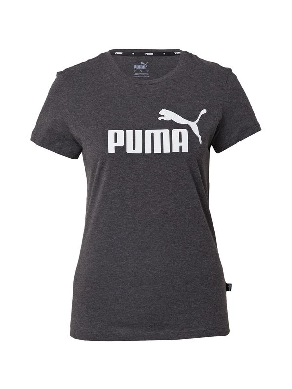 PUMA PUMA Функционална тениска 'Essential'  тъмносиво / бяло