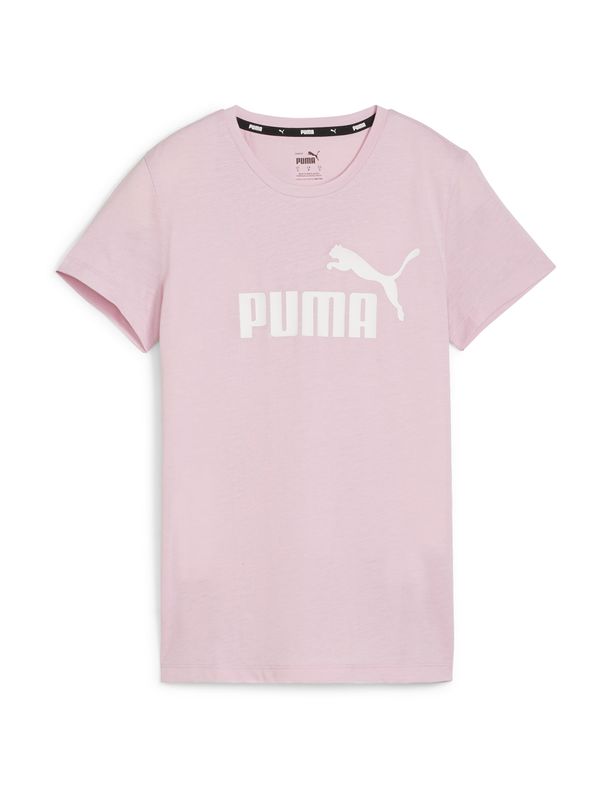PUMA PUMA Функционална тениска 'Essentials Heather'  пастелнолилаво / бяло