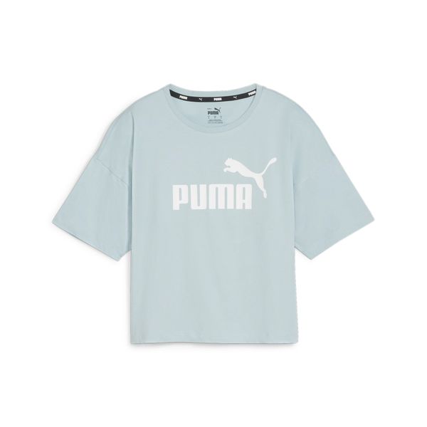 PUMA PUMA Функционална тениска 'Essentials'  пастелно синьо / бяло