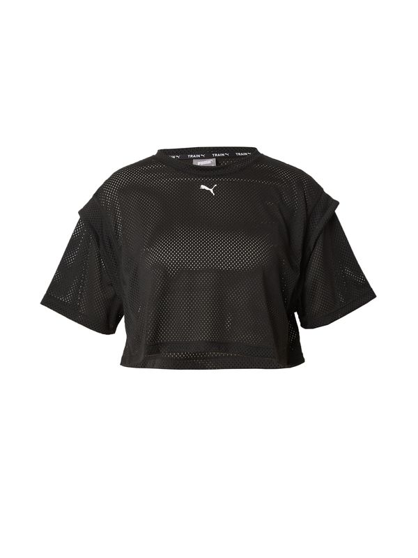 PUMA PUMA Функционална тениска 'FIT MOVE'  черно / бяло