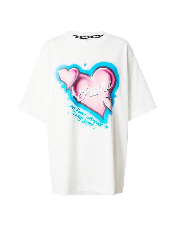 PUMA PUMA Функционална тениска 'Game Love'  синьо / розово / черно / бяло