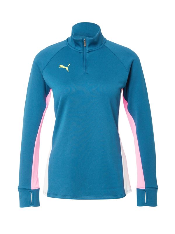 PUMA PUMA Функционална тениска 'Individual Blaze'  тъмносиньо / розово / бяло