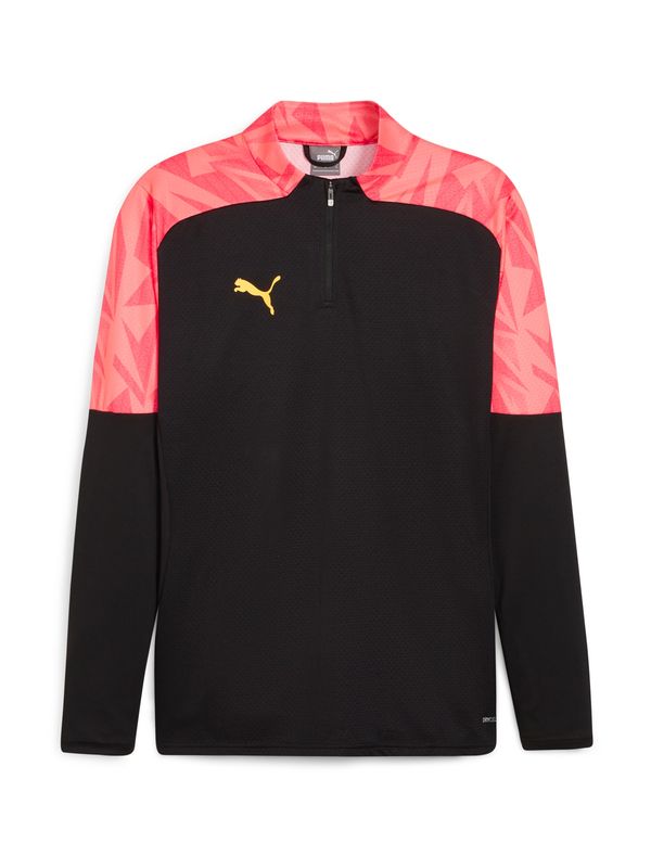 PUMA PUMA Функционална тениска 'Individual FINAL'  жълто / корал / сьомга / черно