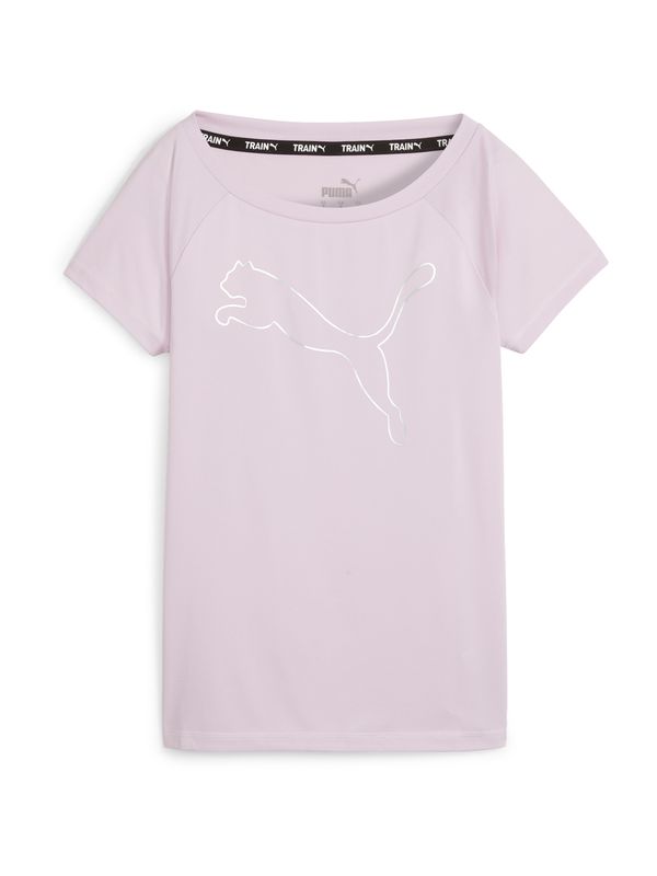 PUMA PUMA Функционална тениска  пастелнолилаво / черно / бяло