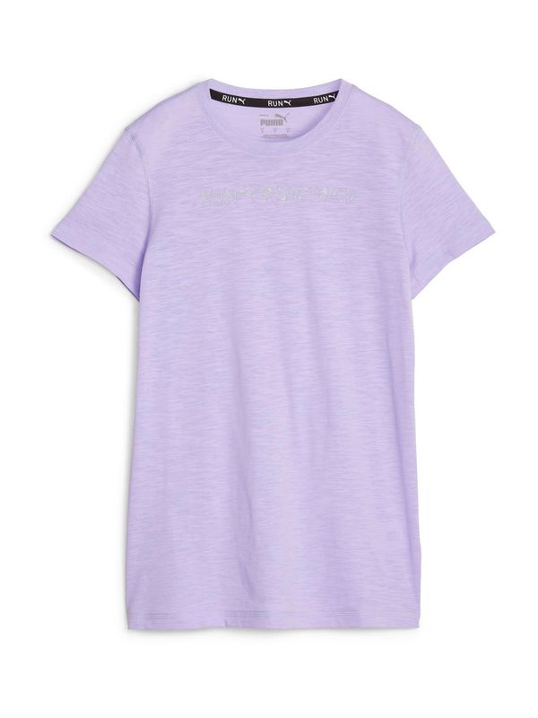 PUMA PUMA Функционална тениска 'RUN'  люляк / сребърно