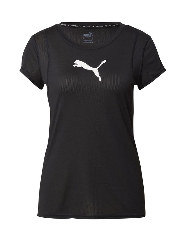 PUMA PUMA Функционална тениска 'Train All Day'  черно / бяло