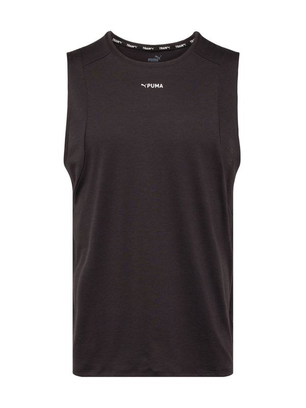 PUMA PUMA Функционална тениска 'Triblend'  черно / бяло