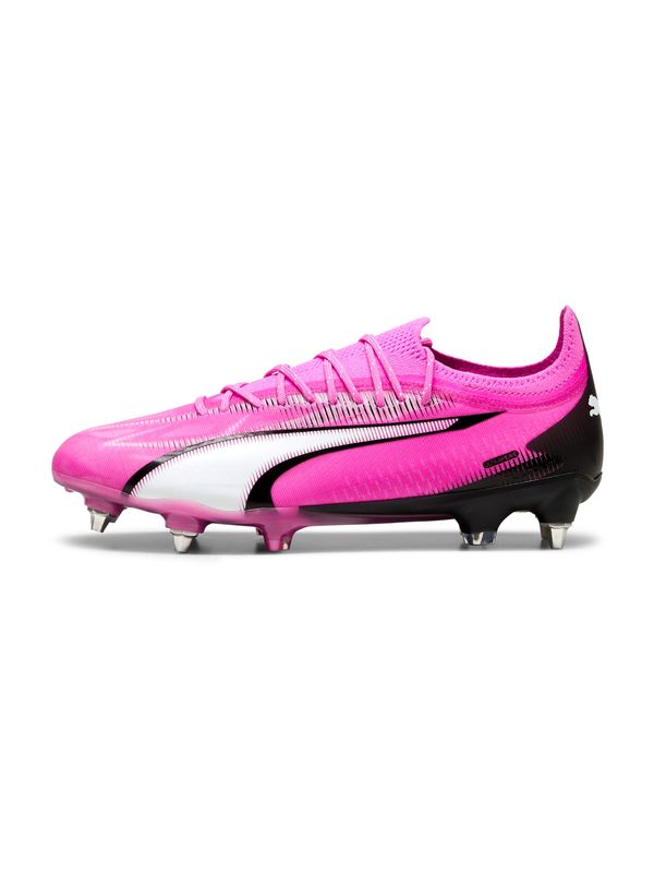 PUMA PUMA Футболни обувки 'Ultra Ultimate MxSg'  розово / черно / бяло