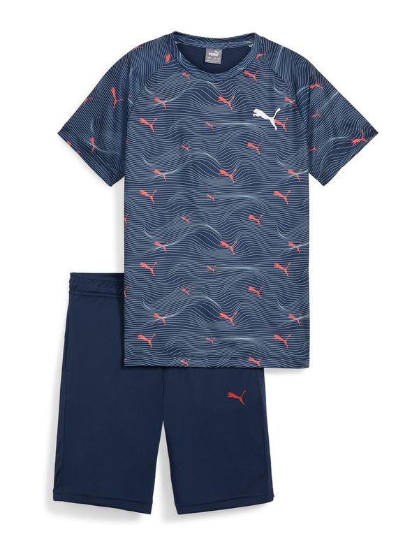 PUMA PUMA Комплект 'ACTIVE'  нейви синьо / пъпеш / мръсно бяло