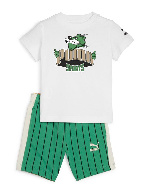 PUMA PUMA Комплект 'MINICATS FANBASE'  брокат / смарагдово зелено / черно / бяло